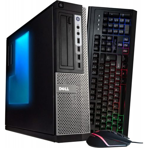  Amazon Renewed Dell OptiPlex 7010 Desktop Computer PC with RGB Lighting, Intel i5 Quad Core 3.2GHz, 8GB RAM, 500GB Solid State Drive, DVD RW, Windows 10 Home 64 BIT, WiFi (Renewed) (PC Only)