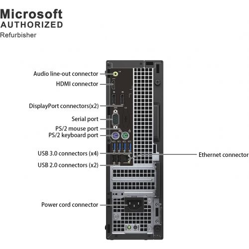  Amazon Renewed Dell Optiplex 7050 Small Form Factor Intel 6th Gen i5 6500 16GB 2666MHz DDR4 256GB Solid State Drive SSD Windows 10 Professional (Renewed)