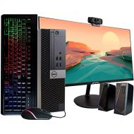 Amazon Renewed Dell 7040 Desktop Computer PC, i5 6500, 16GB RAM, 512GB SSD, Windows 10 Pro, New 23.6 Monitor, RGB Keyboard & Mouse, RGB Speakers, New 1080p Webcam, New 16GB Flash Drive, WiFi (Ren