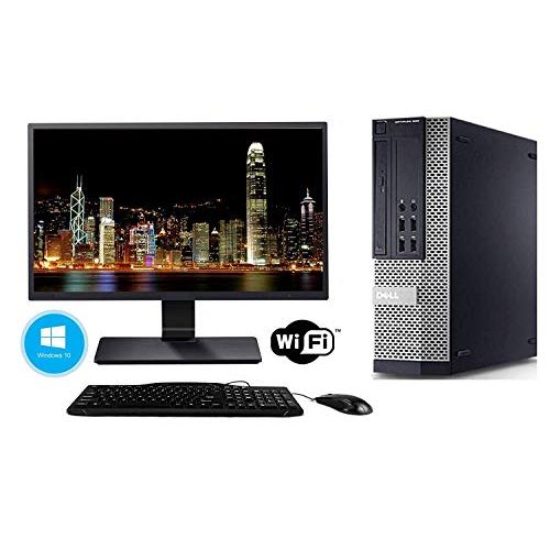  Amazon Renewed Dell Optiplex 7010 SFF Computer Desktop PC (Intel Core i5 3470, 8GB Ram, 500GB, HDD, DVD RW, WiFi Keyboard Mouse) 17in LCD Monitor Brands Vary, Windows 10 (Renewed)