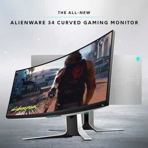  Amazon Renewed Alienware NEW Curved 34 Inch WQHD 3440 X 1440 120Hz, NVIDIA G SYNC, IPS LED Edgelight, Monitor Lunar Light, AW3420DW (Renewed)