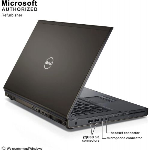  Amazon Renewed Dell Precision M6800 Laptop, Intel Quad Core I7 4800MQ Upto 3.7GHz, 16G DDR3, 1T SSD, DVDRW, WiFi, VGA, HDMI, 17.3 Inch FHD Screen, 2G DDR5 VC, Win 10 64 Bit Multi Language(Renewed