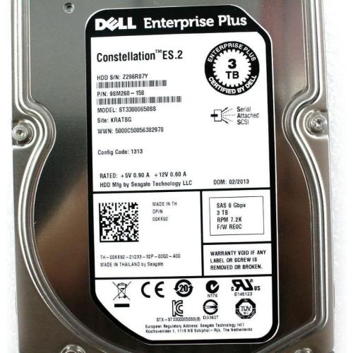  Amazon Renewed Dell 0KK92 EQUALLOGIC 3TB NL SAS 3.5