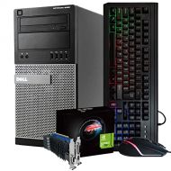 Amazon Renewed Dell Gaming PC Computer, Intel Quad Core i5, Nvidia GT 730 (2GB) Graphics,16GB RAM, 128GB SSD + 500GB, Windows 10 Home, RGB Keyboard & Mouse, WiFi (Renewed)