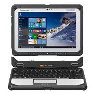 Amazon Renewed Panasonic Toughbook CF 20, Intel m5 6Y57 1.10GHz, 10.1 Multi Touch, 8GB, 256GB SSD, WiFi, Bluetooth, Webcam, Rear Cam, Windows 10 Pro (Tablet + Keyboard) (Renewed)