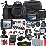 Amazon Renewed Nikon D5600 DSLR Camera with 18-140mm Lens (1577) + 4K Monitor + Pro Headphones + Pro Mic + 2 x 64GB Memory Card + Case + Corel Photo Software + Pro Tripod + 3 x EN-EL14 A Battery