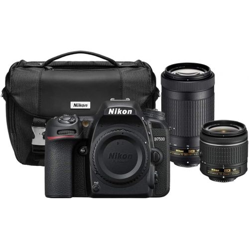  Amazon Renewed Nikon D7500 20.9MP DX-Format 4K Ultra HD Digital SLR Camera (Body Only) with Perfect Lens Kit - (Renewed) Includes 18-55mm f/3.5-5.6G + 7 0-300mm f/4.5-6.3G + Deluxe DSLR Camera Ca