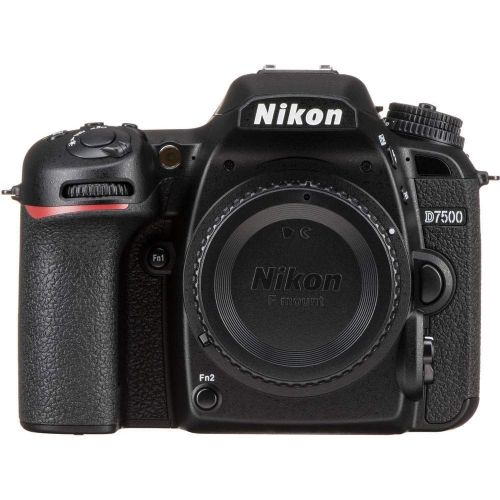  Amazon Renewed Nikon D7500 DSLR Camera (Body Only) (1581) + 64GB Memory Card + Case + Corel Photo Software + 2 x EN-EL 15 Battery + Card Reader + LED Light + HDMI Cable + Cleaning Set + Flex Trip