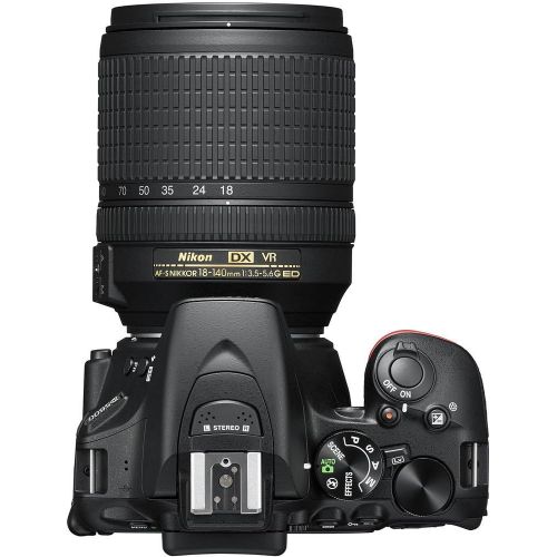  Amazon Renewed Nikon 1577 D5600 DX-Format Digital SLR with AF-S DX NIKKOR 18-140mm f/3.5-5.6G ED VR Lens, Black (Renewed)