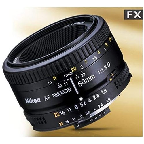  Amazon Renewed Nikon 2137 50mm f/1.8D Auto Focus Nikkor Lens for Nikon Digital SLR Cameras (Renewed)