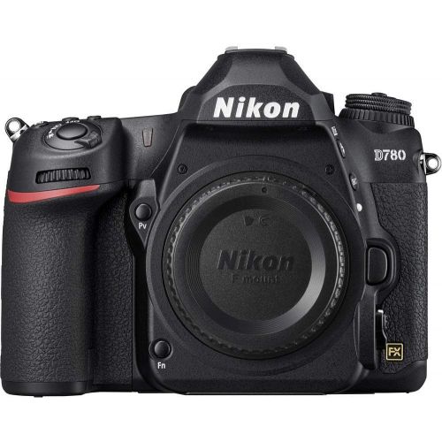  Amazon Renewed Nikon D780 DSLR Camera (Body Only) (1618) + 64GB Memory Card + Case + Corel Photo Software + 2 x ENEL 15 Battery + LED Light + HDMI Cable + Cleaning Set + Tripod + More (Internatio