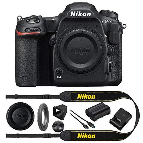  Amazon Renewed Nikon D500 20.9 MP CMOS DX Format Digital SLR Camera Body (1559B) with 4K Video - (Renewed)