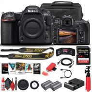 Amazon Renewed Nikon D500 DSLR Camera (Body Only) (1559) + 64GB Memory Card + Case + Corel Photo Software + EN-EL 15 Battery + Card Reader + HDMI Cable + Deluxe Cleaning Set + Flex Tripod + Memor