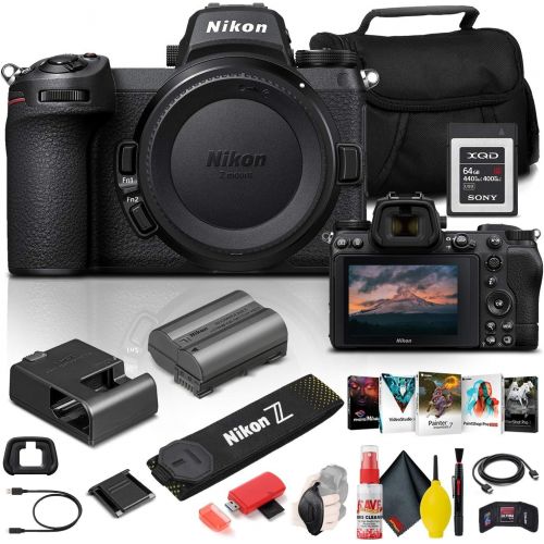  Amazon Renewed Nikon Z 6II Mirrorless Digital Camera 24.5MP (Body Only) (1659) + 64GB XQD Card + Corel Photo Software + Case + HDMI Cable + Cleaning Set + Hand Strap + More - International Model