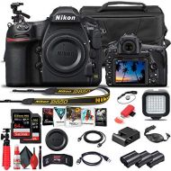 Amazon Renewed Nikon D850 DSLR Camera (Body Only) (1585) + 64GB Memory Card + Case + Corel Software + 2 x EN-EL 15 Battery + LED Light + HDMI Cable + Cleaning Set + Flex Tripod + More (Internatio