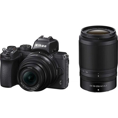  Amazon Renewed Nikon Z50 DX-Format Mirrorless Camera Body with NIKKOR Z DX 16-50mm f/3.5-6.3 & Z DX 50-250mm f/4.5-6.3 VR Lens - 1632B (Renewed)