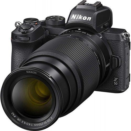  Amazon Renewed Nikon Z50 DX-Format Mirrorless Camera Body with NIKKOR Z DX 16-50mm f/3.5-6.3 & Z DX 50-250mm f/4.5-6.3 VR Lens - 1632B (Renewed)