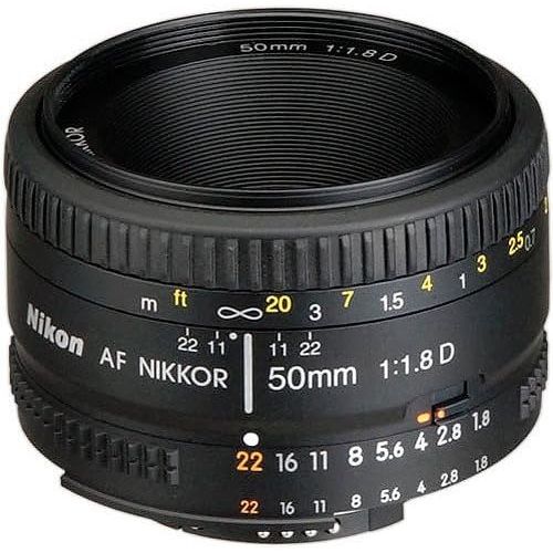  Amazon Renewed Nikon AF FX NIKKOR 50mm f/1.8D Lens with Auto Focus for Nikon DSLR Cameras (Renewed)