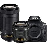 Amazon Renewed Nikon D5600 24.2MP DSLR Camera with 18-55mm VR and 70-300mm Dual Lens (Black) ? (Renewed) (18-55mm VR & 70-300mm 2 Lens Kit)