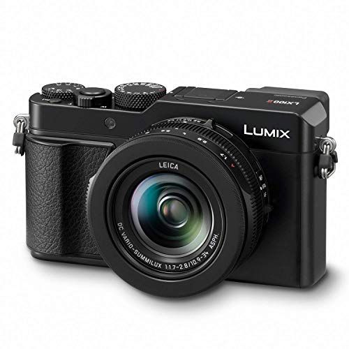  Amazon Renewed Panasonic Lumix LX100 II Large Four Thirds 21.7 MP Multi Aspect Sensor 24-75mm Leica DC VARIO-SUMMILUX F1.7-2.8 Lens Wi-Fi and Bluetooth Camera with 3in LCD, Black (DC-LX100M2) (Re