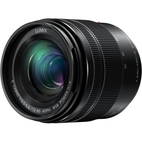  Amazon Renewed Panasonic LUMIX G VARIO LENS, 12-60MM, F3.5-5.6 ASPH., MIRRORLESS MICRO FOUR THIRDS, POWER OPTICAL I.S., H-HS12060 (Renewed)