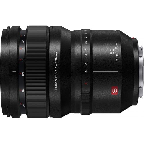  Amazon Renewed Panasonic LUMIX S PRO 50mm F1.4 Lens, Full-Frame L Mount, Leica Certified, Dust/Splash/Freeze-Resistant for Panasonic LUMIX S Series Mirrorless Cameras - S-X50 (USA) (Renewed)