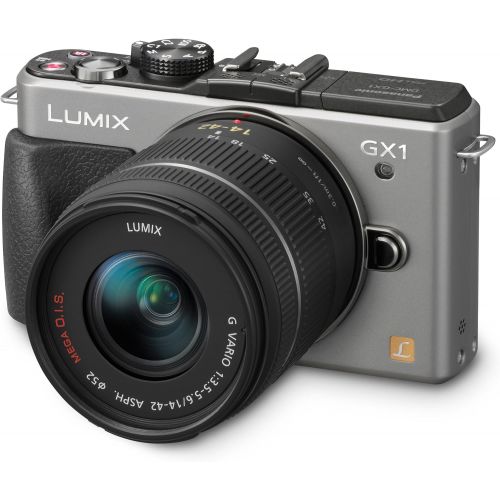  Amazon Renewed Panasonic Lumix DMC-GX1 16 MP Micro 4/3 Mirrorless Digital Camera with 3-Inch LCD Touch Screen and 14-42mm Zoom Lens (Silver) (Renewed)