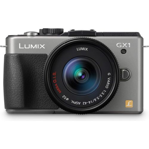  Amazon Renewed Panasonic Lumix DMC-GX1 16 MP Micro 4/3 Mirrorless Digital Camera with 3-Inch LCD Touch Screen and 14-42mm Zoom Lens (Silver) (Renewed)