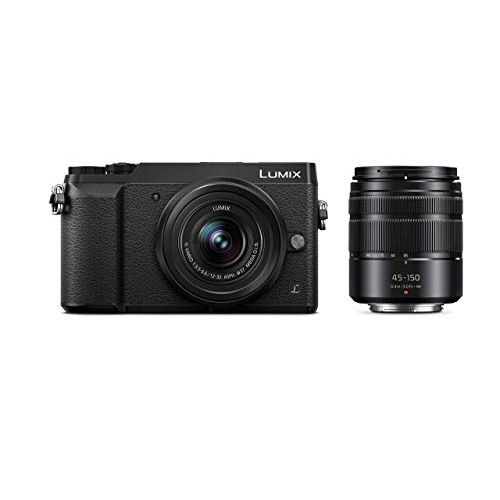  Amazon Renewed PANASONIC LUMIX GX85 Camera with 12-32mm and 45-150mm Lens Bundle, 4K, 5 Axis Body Stabilization, 3 Inch Tilt and Touch Display, DMC-GX85WK (Black USA) (Renewed)