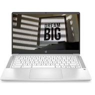 Amazon Renewed 2020 HP 14 Chromebook Flagship Laptop Computer 14 FHD IPS Intel Core Celeron N4000 4GB RAM 32GB eMMC Intel UHD Graphics 600 B&O Webcam WiFi Backlit Chrome OS (White) (Renewed)