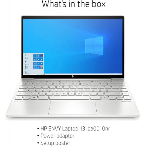  Amazon Renewed HP Envy 13 Laptop, Intel Core i7-1065G7, 8 GB Ram, 256 GB SSD Storage, 13.3 Full HD Touchscreen, Windows 10 Home, Fingerprint Reader (13-ba0010nr, 2020 Model) (Renewed)