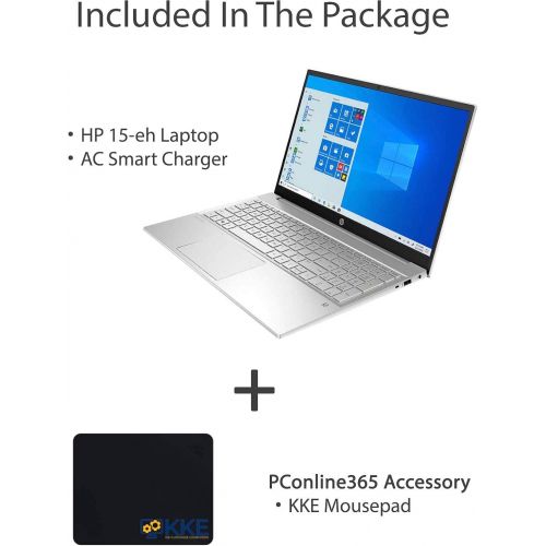  Amazon Renewed HP 2021 Pavilion Laptop, 15.6inch FHD IPS Display, AMD Ryzen 7 5700U, 16GB RAM, 512GB SSD, Webcam, B&O Audio, WiFi 6, Bluetooth,Fingerprint, Numeric Keypad, Win 10 Home (Renewed) N