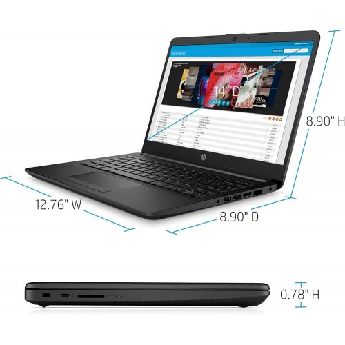  Amazon Renewed 2021 Newest HP Laptop, 14 HD Micro-Edge Display, AMD Athlon Silver 3050U Processor, 8GB DDR4 Memory, 128GB SATA M.2 SSD, HDMI, Wi-Fi, Bluetooth, Webcam, Windows 10 Home, Jet Black