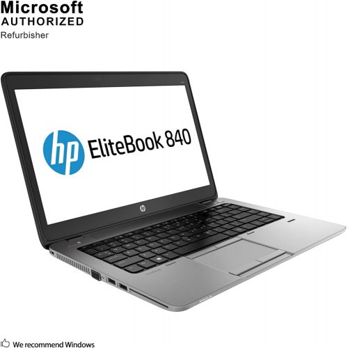  Amazon Renewed HP EliteBook 840 G1 14in HD+ TouchScreen Business Laptop Computer, Intel Dual Core i5-4200U up to 2.6GHz, 8GB RAM, 256GB SSD, USB 3.0, VGA, WiFi, RJ45, Windows 10 Professional (Ren