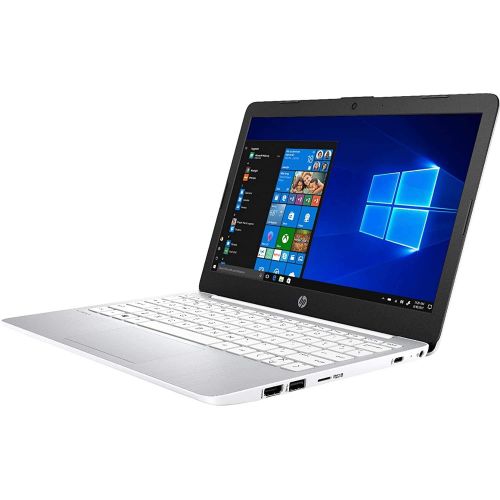  Amazon Renewed HP Stream 11.6-inch Laptop, Intel Celeron N4000 up to 2.6 GHz, 4GB DDR4 RAM, 64GB eMMC, Bluetooth, Webcam, WiFi, HD Audio, Diamond White, Windows 10 S ( Renewed)