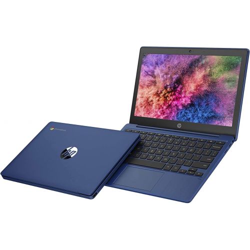  Amazon Renewed HP Chromebook 11-inch Laptop - MediaTek - MT8183 - 4 GB RAM - 32 GB eMMC Storage - 11.6-inch HD Display - with Chrome OS - (11a-na0030nr, 2020 Model, Indigo Blue) (Renewed)