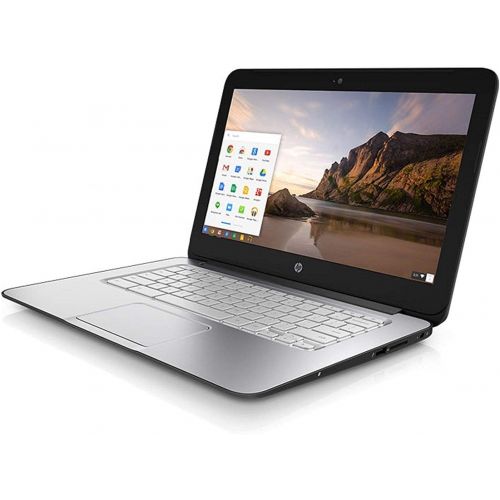  Amazon Renewed HP Chromebook G1 14 Intel Celeron Dual Core, 1.4GHz, 4GB Ram, 16GB SSD Laptop - Black/Silver - J2L41UT#ABA (Renewed)