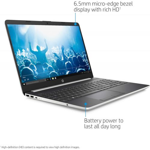  Amazon Renewed HP 15-dw0037wm Notebook 15.6 HD i3-8145U 2.1GHz 8GB RAM 1TB HDD Win 10 Home Ghost Silver (Renewed)