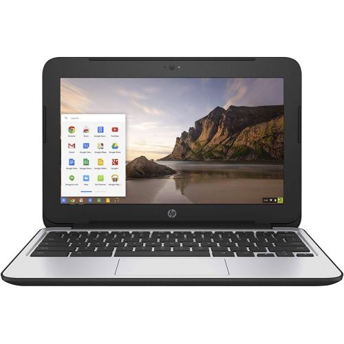  Amazon Renewed HP ChromeBook 11 G4 EE: 11.6-inch (1366x768) Intel Celeron N2840 2.16GHz 16GB eMMC SSD 4GB RAM Chrome OS - Black (Renewed)