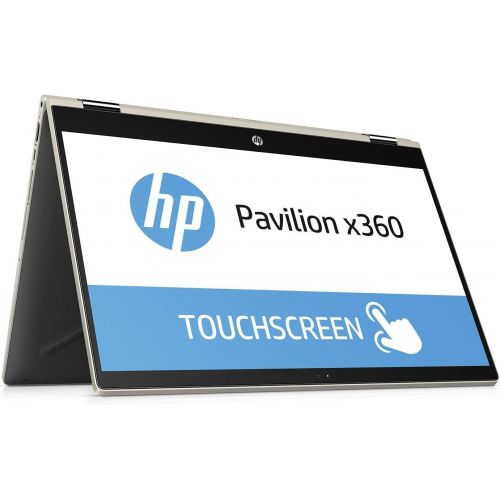  Amazon Renewed HP Pavilion X360 Convertible Touchscreen 15.6 HD Notebook, Intel Core i5-8250U, 24GB Memory (16GB Intel Optane 8GB DDR4 RAM), 1TB Hard Drive, Windows 10 Home, Pale Gold (Renewed)