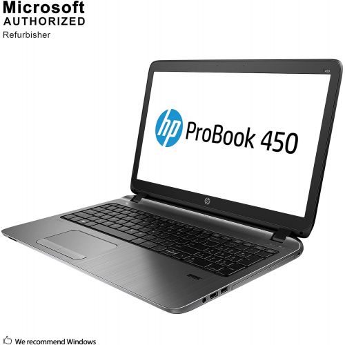  Amazon Renewed HP ProBook 450 G2 15.6 Inch Business Laptop, Intel Core i3-4005U 1.7GHz, 8G DDR3L. 320G, WiFi, VGA, HDMI, Windows 10 Pro 64 Bit Multi-Language Support English/French/Spanish(Renewe