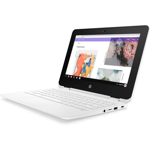  Amazon Renewed HP 4SH02UAR#ABA 2 in 1 Chromebook - x360 11 ae100 11 ae110nr 11.6 inches Touchscreen 1366 x 768 Celeron N3350 4 GB RAM 32 GB Flash Memory Refurbished Chrome OS Intel HD (Renewed)