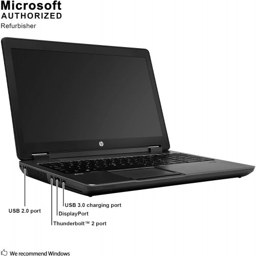  Amazon Renewed HP Mobile Workstation ZBOOK 15 G2 15.6in FHD Laptop, Intel Core i7-4810MQ 2.8GHz, 16GB RAM, 256GB Solid State Drive, DVDRW, Webcam, Windows 10 Pro 64Bit (Renewed)