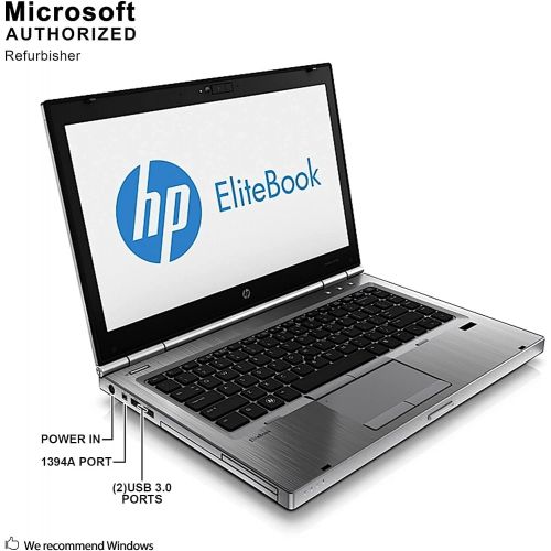  Amazon Renewed HP Elitebook 8470p 14 Inch Laptop, Intel Core i5 3320M 2.6G, 8G DDR3,240G SSD,DVD,Windows 10 Pro (Renewedd)