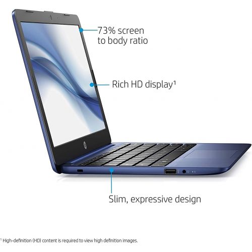  Amazon Renewed 2021 Flagship HP Stream 11 Laptop 11.6 Diagonal HD SVA Anti-Glare Display Intel Celeron N4000 Processor 4GB RAM 32GB eMMC USB-C WIFI5 Bluetooth Microsoft 365 Win10 Blue (Renewed)