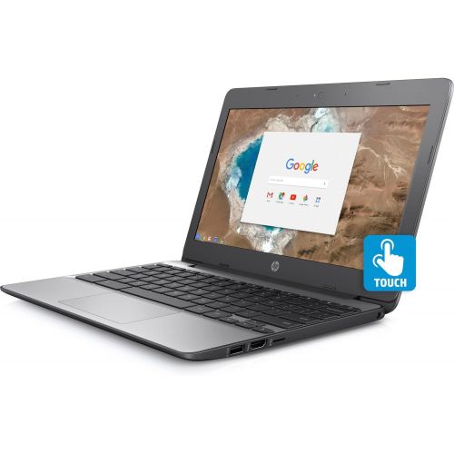  Amazon Renewed HP Chromebook 11.6in HD Touch Screen with IPS, Celeron N3060 @ 1.6GHz, 4GB RAM, 16GB eMMC, Gray (Renewed)
