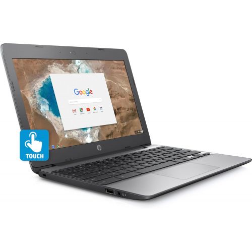  Amazon Renewed HP Chromebook 11.6in HD Touch Screen with IPS, Celeron N3060 @ 1.6GHz, 4GB RAM, 16GB eMMC, Gray (Renewed)