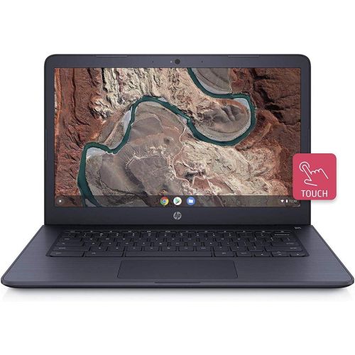  Amazon Renewed HP 14inch Full HD Touchscreen Chromebook AMD Dual-Core A4-9120 Processor, 4GB DDR4 Memory, 32GB eMMC Storage, AMD Radeon Graphics,Audio by B&O, Chrome OS Ink Blue(Renewed)