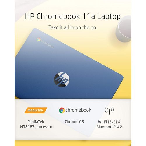 Amazon Renewed HP Chromebook 11-inch IPS Touchscreen Laptop, MediaTek MT8183 Octa-Core Processor, 4GB RAM, 32GB eMMC Storage, WiFi, Webcam, USB Type C, Chrome OS (Renewed)