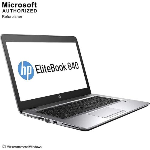  Amazon Renewed HP Elitebook 840 G3 Business Laptop Computer: 14 FHD/ Intel Core i7-6600U up to 3.4GHz/ 16GB DDR4 RAM/ 256GB SSD/ 802.11ac WiFi/ Bluetooth 4.2/ USB Type-C/ Windows 10 Professional